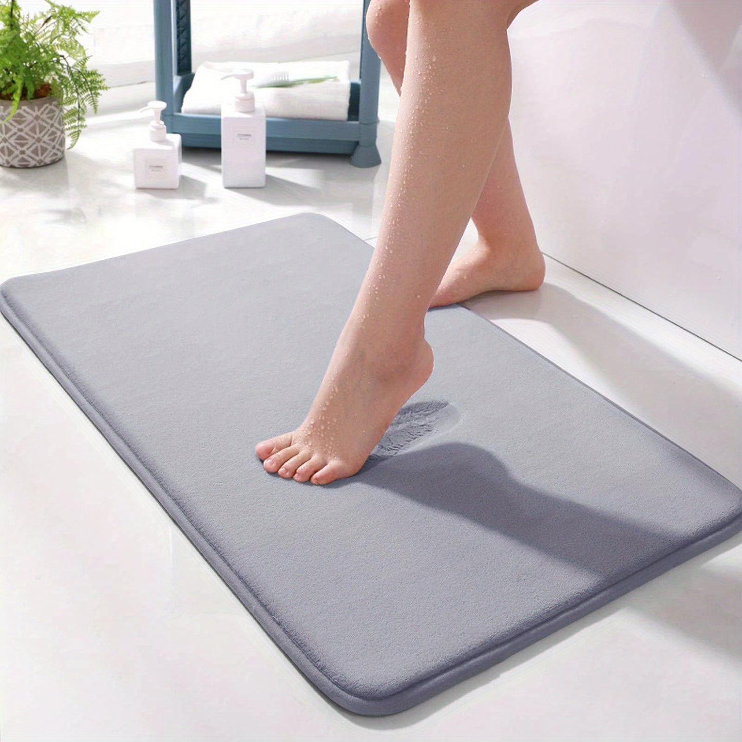 Alfombra de espuma plana, súper absorbente y antideslizante, tan suave que parece estar en las nubes