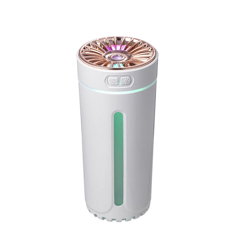 Humidificador Ultrasónico LED Neutro - Neblina Fresca para Hogar y Auto con 7 Luces Cambiantes