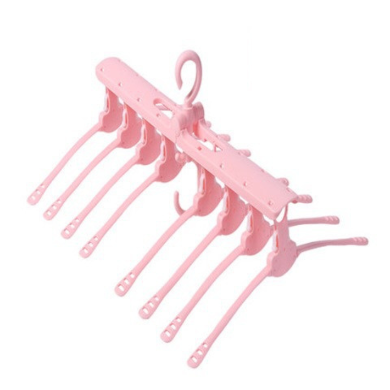 Perchero plegable 8 en 1 Organizador para Armario y Guardarropa Percha Multifuncional