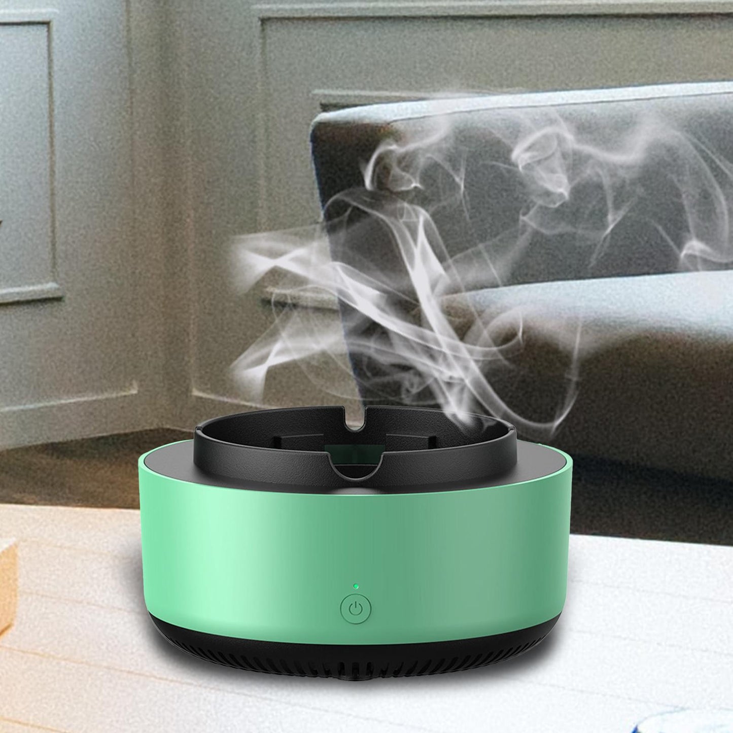 Purificador de aire inteligente con cenicero y filtro silencioso pa’ eliminar humo y malos olores