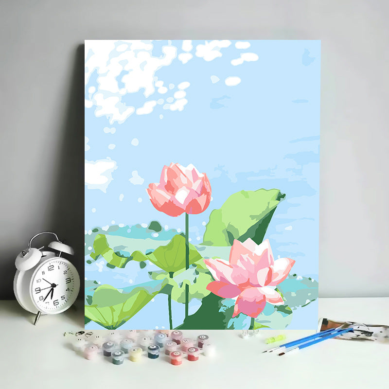 Kit de Pintura por Números Abstracto Minimalista - 30x40 cm | DIY para Relajación y Decoración