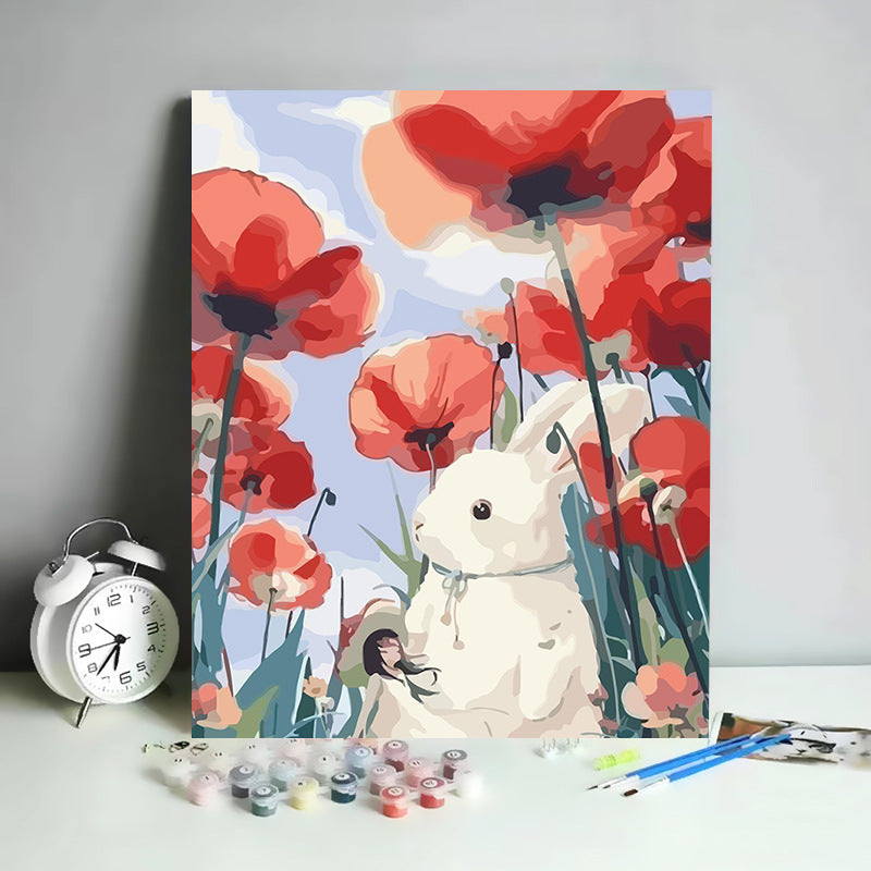 Kit de Pintura por Números Abstracto Minimalista - 30x40 cm | DIY para Relajación y Decoración