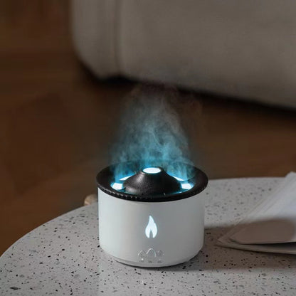 Humidificador con Lámpara de Llama PINVO - Estilo Volcán para Aromaterapia y Relajación