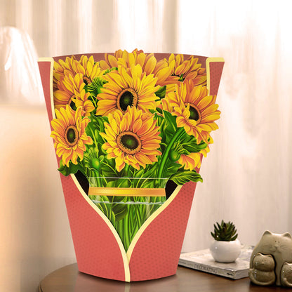 Buquê de Flores Pop-up 3D