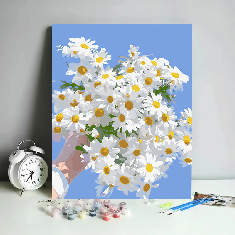 Kit de Pintura por Números Abstracto Minimalista - 30x40 cm | DIY para Relajación y Decoración