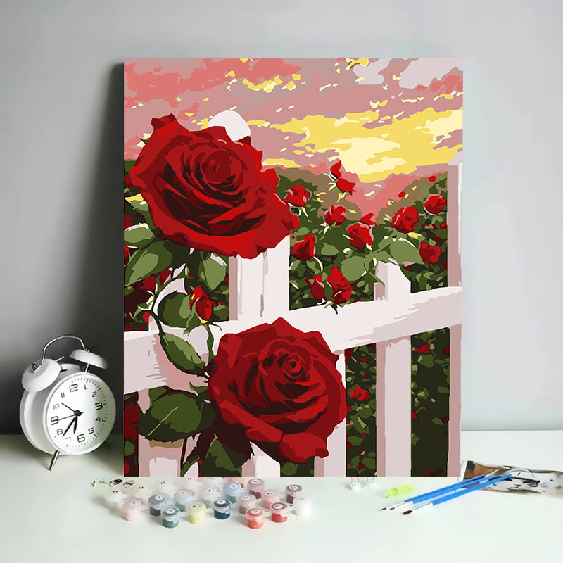Kit de Pintura por Números Abstracto Minimalista - 30x40 cm | DIY para Relajación y Decoración