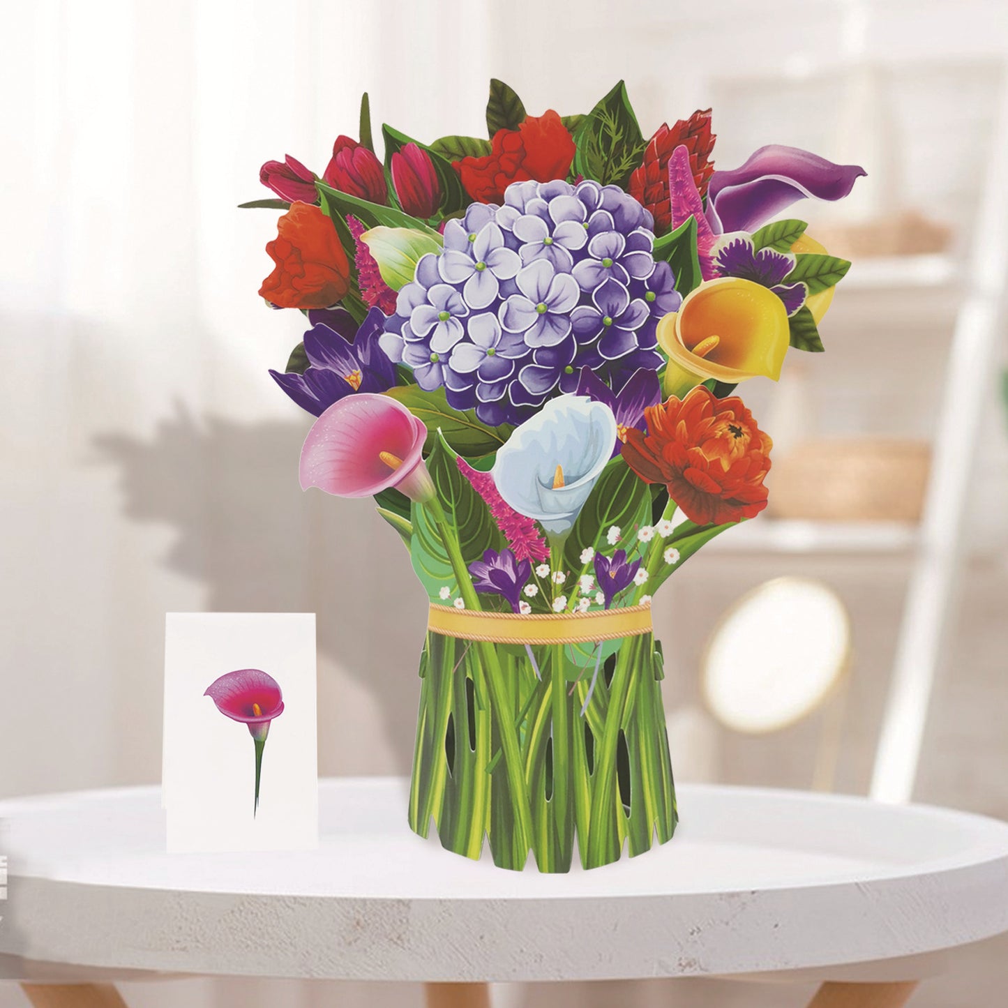 Buquê de Flores Pop-up 3D