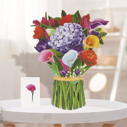 Buquê de Flores Pop-up 3D