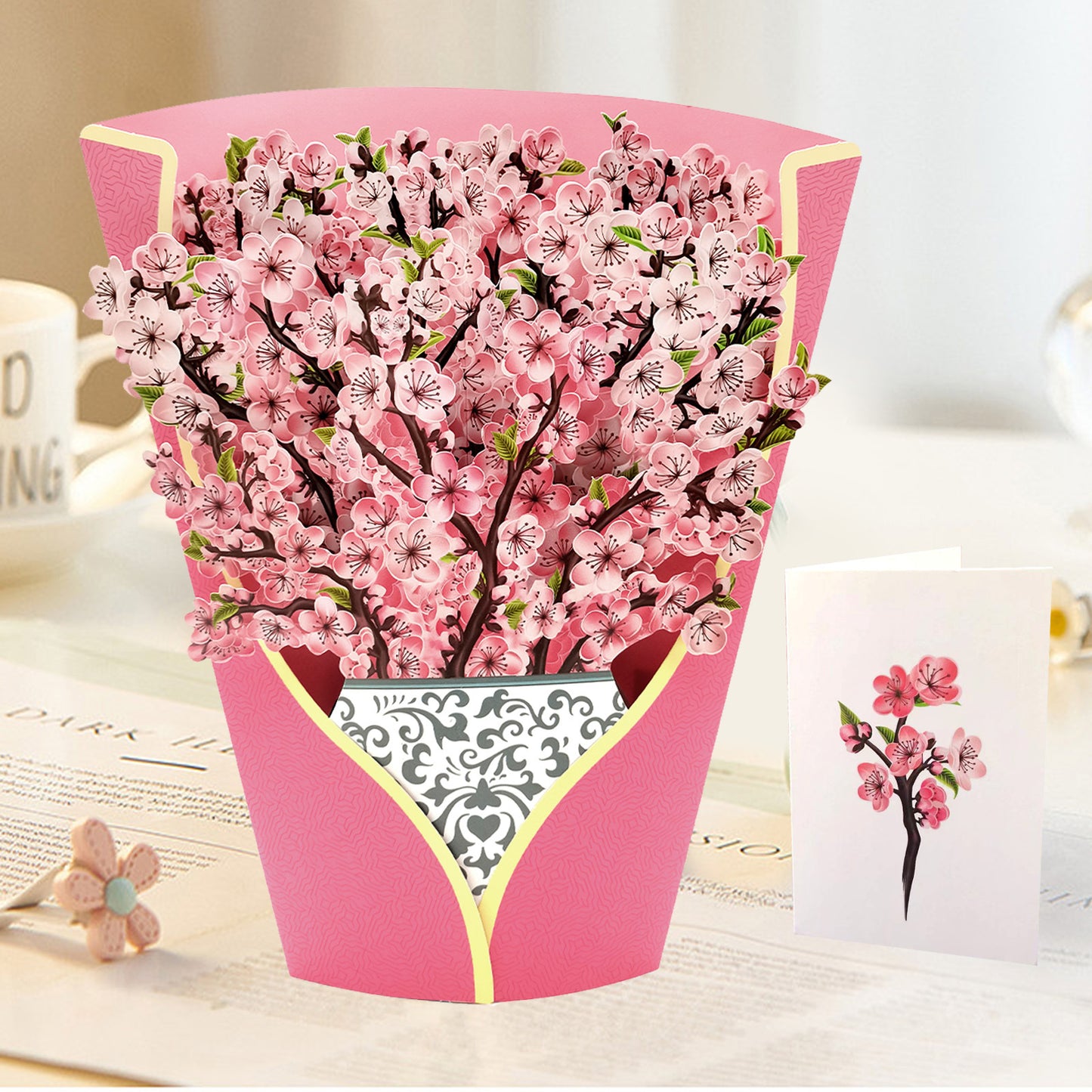 Buquê de Flores Pop-up 3D