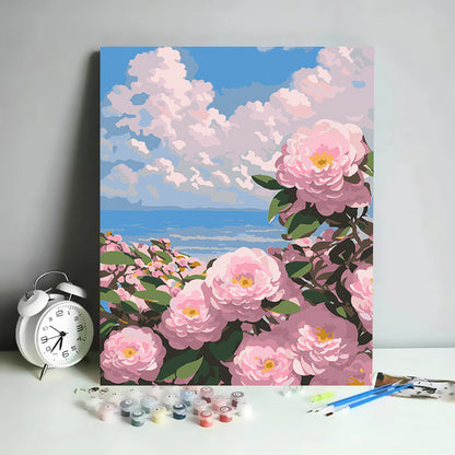 Kit de Pintura por Números Abstracto Minimalista - 30x40 cm | DIY para Relajación y Decoración