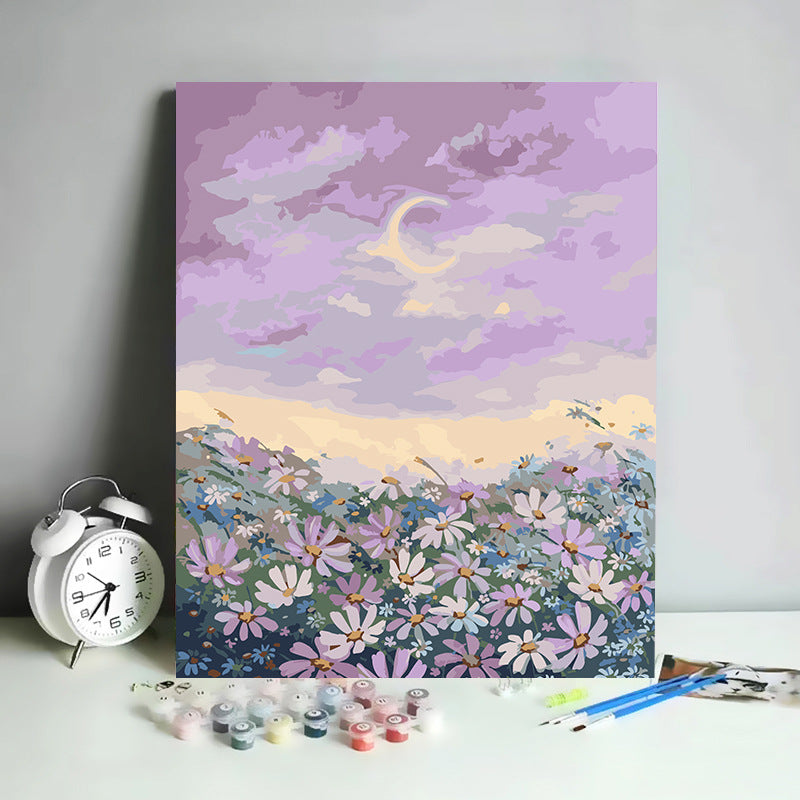 Kit de Pintura por Números Abstracto Minimalista - 30x40 cm | DIY para Relajación y Decoración