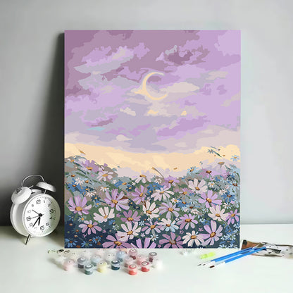 Kit de Pintura por Números Abstracto Minimalista - 30x40 cm | DIY para Relajación y Decoración