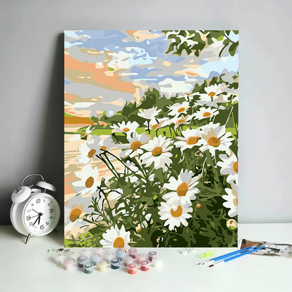 Kit de Pintura por Números Abstracto Minimalista - 30x40 cm | DIY para Relajación y Decoración