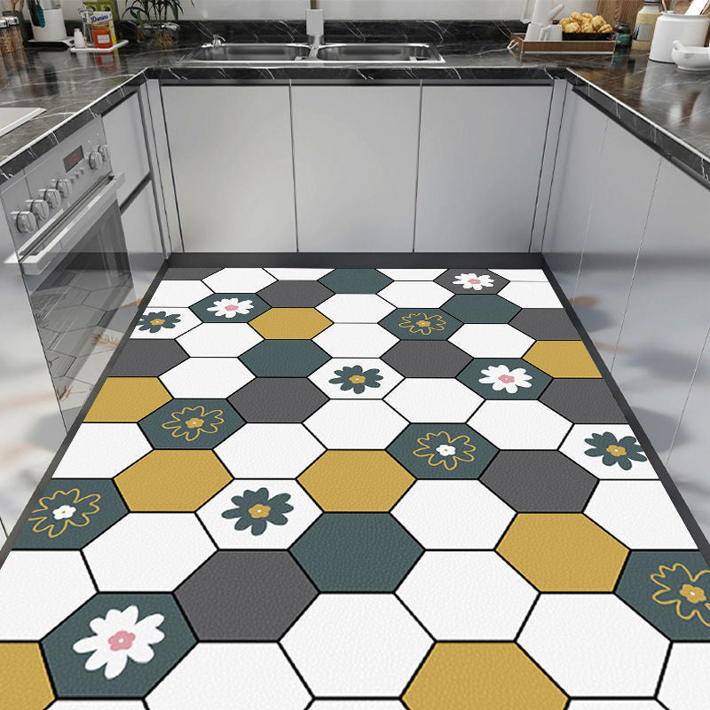 Linda alfombra para la cocina, antideslizante, resistente ao óleo, impermeável e que repele a suciedad