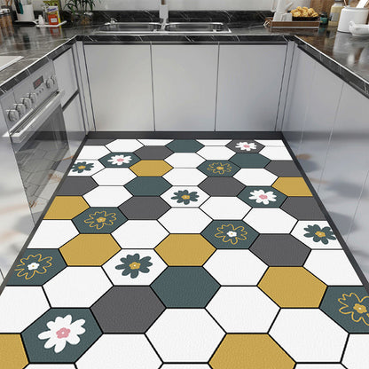 Linda alfombra para la cocina, antideslizante, resistente ao óleo, impermeável e que repele a suciedad