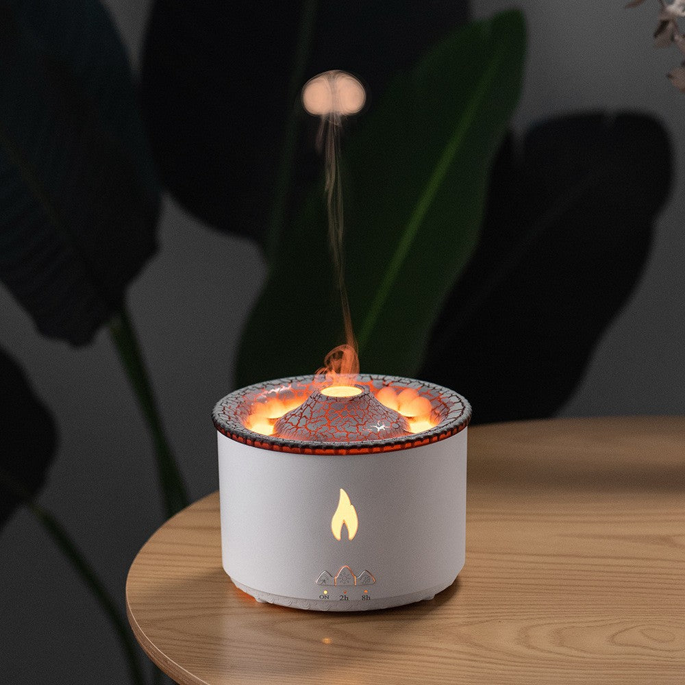 Humidificador con Lámpara de Llama PINVO - Estilo Volcán para Aromaterapia y Relajación