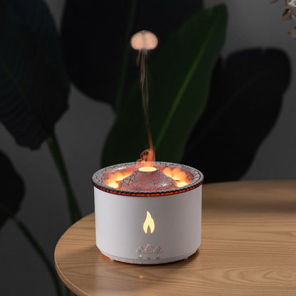 Humidificador con Lámpara de Llama PINVO - Estilo Volcán para Aromaterapia y Relajación