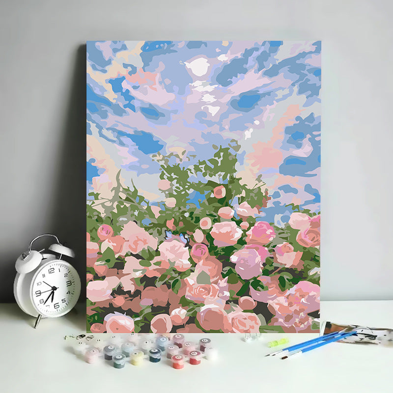 Kit de Pintura por Números Abstracto Minimalista - 30x40 cm | DIY para Relajación y Decoración