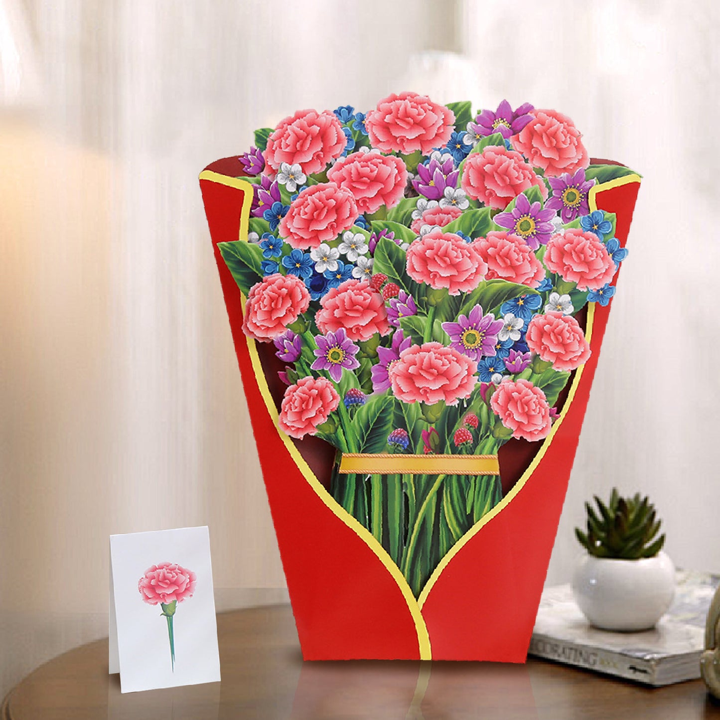 Buquê de Flores Pop-up 3D