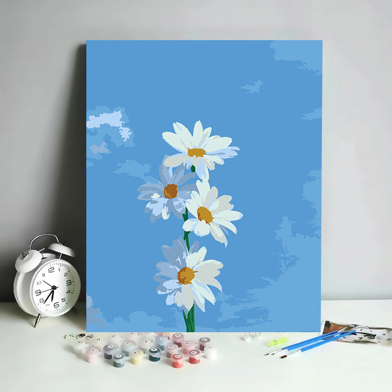 Kit de Pintura por Números Abstracto Minimalista - 30x40 cm | DIY para Relajación y Decoración