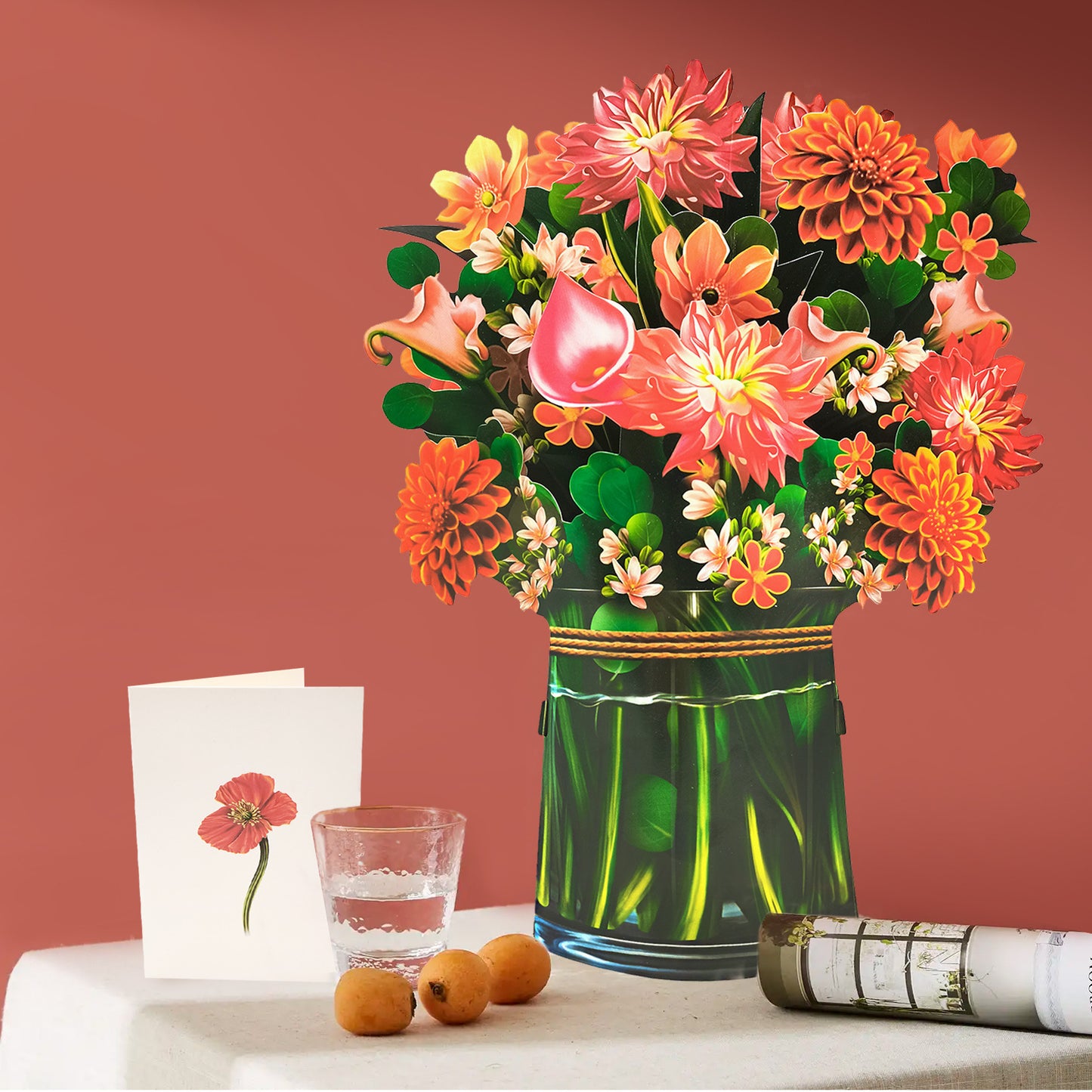 Buquê de Flores Pop-up 3D
