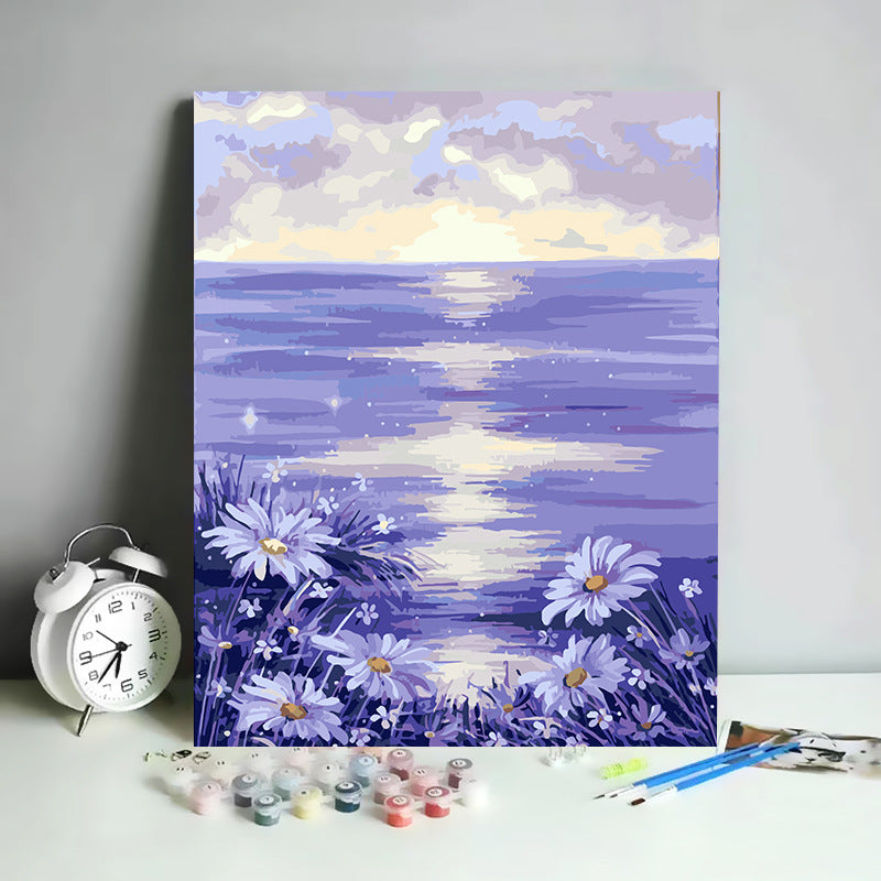Kit de Pintura por Números Abstracto Minimalista - 30x40 cm | DIY para Relajación y Decoración