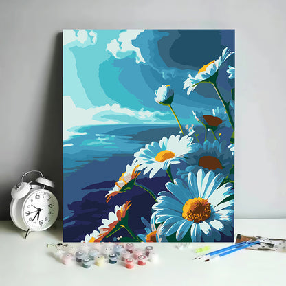 Kit de Pintura por Números Abstracto Minimalista - 30x40 cm | DIY para Relajación y Decoración