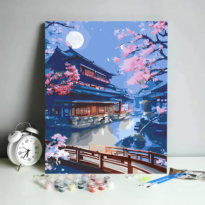 Kit de Pintura por Números Abstracto Minimalista - 30x40 cm | DIY para Relajación y Decoración