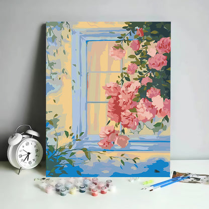 Kit de Pintura por Números Abstracto Minimalista - 30x40 cm | DIY para Relajación y Decoración