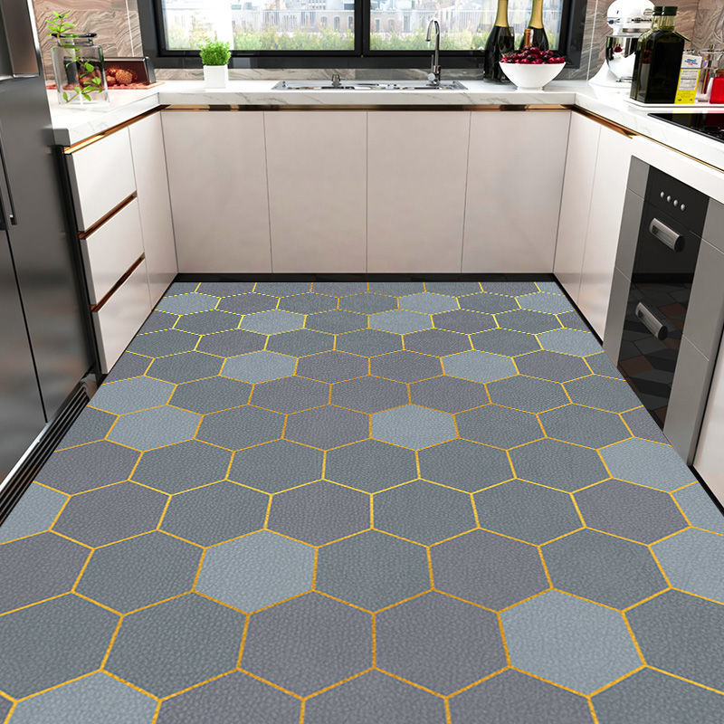 Linda alfombra para la cocina, antideslizante, resistente ao óleo, impermeável e que repele a suciedad