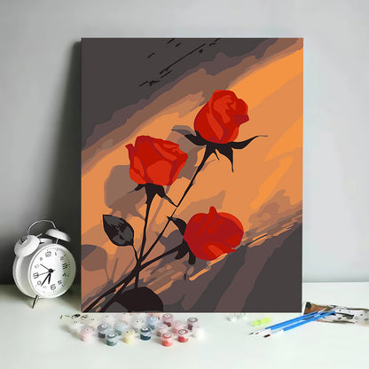 Kit de Pintura por Números Abstracto Minimalista - 30x40 cm | DIY para Relajación y Decoración