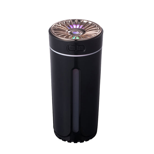 Humidificador Ultrasónico LED Neutro - Neblina Fresca para Hogar y Auto con 7 Luces Cambiantes