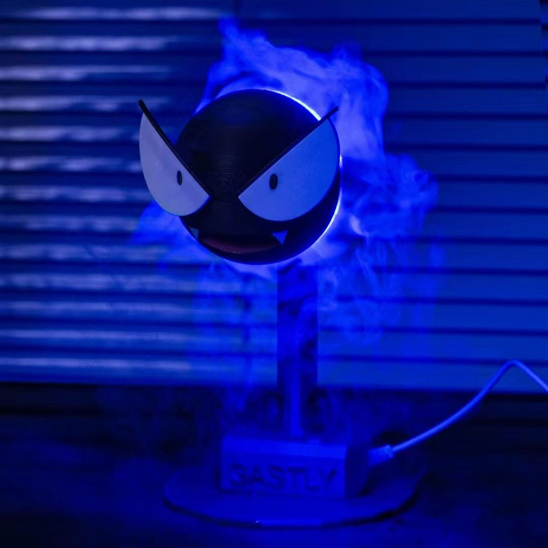 Humidificador Pokémon Gastly 3D - Máquina de Aromaterapia y Decoración para Mesa y Dormitorio