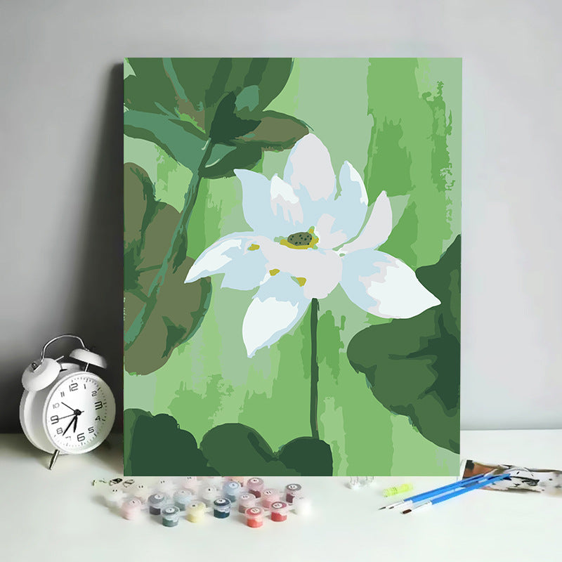 Kit de Pintura por Números Abstracto Minimalista - 30x40 cm | DIY para Relajación y Decoración