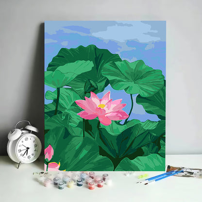 Kit de Pintura por Números Abstracto Minimalista - 30x40 cm | DIY para Relajación y Decoración