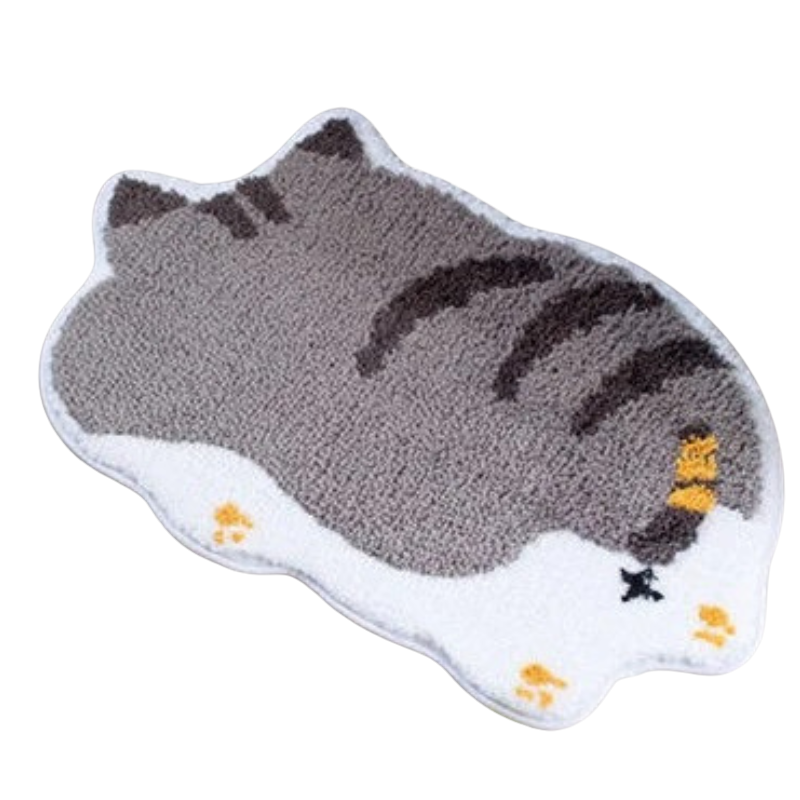 ALFOMBRA ABSORBENTE CON FORMA DE GATITO 40X60 PARA LA ENTRADA RESISTENTE A LA SUCIEDAD