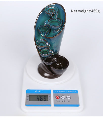 Quemador de Incienso Cascada de Cerámica - Elegancia y Relax para tu Hogar