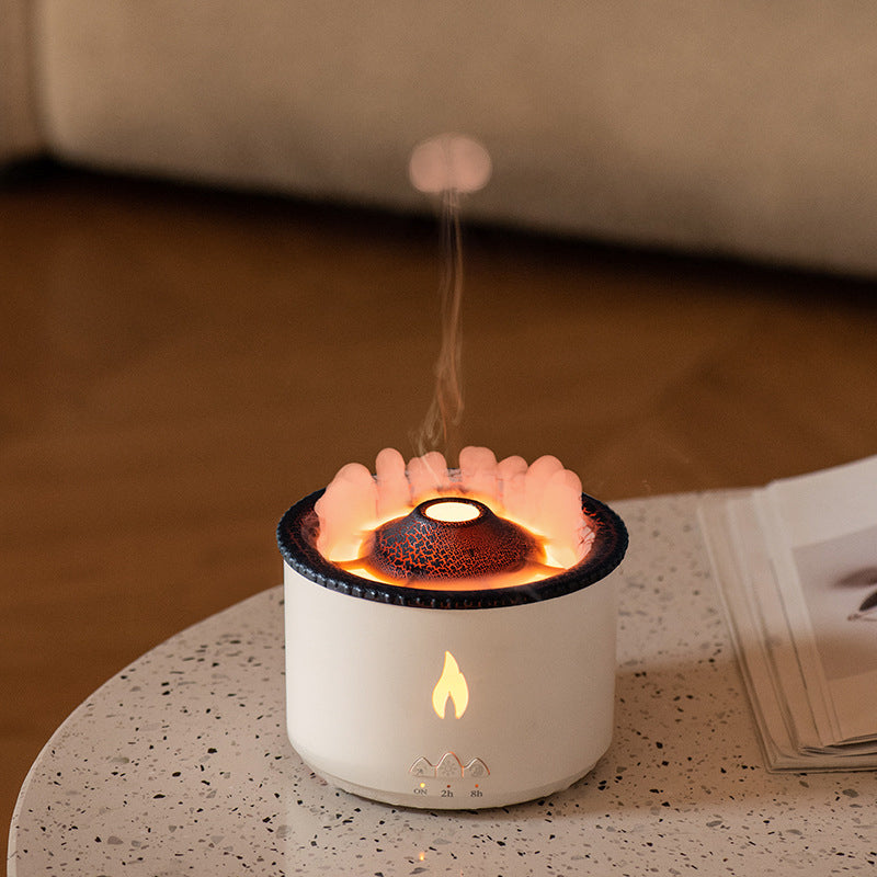 Humidificador con Lámpara de Llama PINVO - Estilo Volcán para Aromaterapia y Relajación