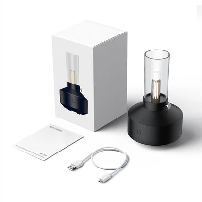 Humidificador y Difusor USB Retro PINVO - Máquina de Aromaterapia con Luz de Vela Vintage