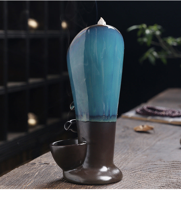 Quemador de Incienso Cascada de Cerámica - Elegancia y Relax para tu Hogar