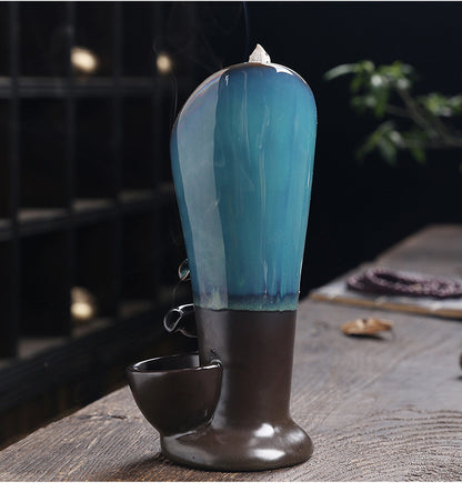 Quemador de Incienso Cascada de Cerámica - Elegancia y Relax para tu Hogar